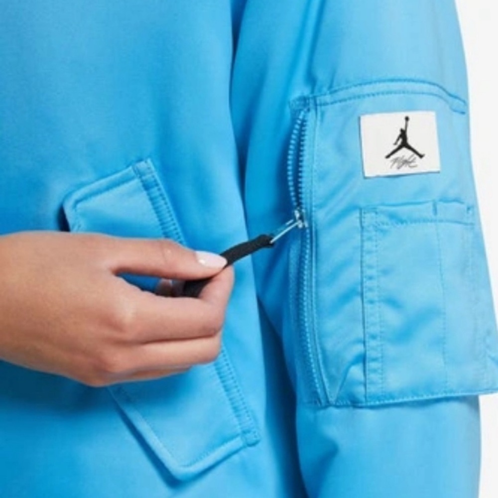 Nike Jordan Renegade blue bomber Jacket - oversized puffer dopamine dressing - Picture 5 of 14